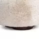 Oopa Off White Faux Shearling Swivel Ottoman