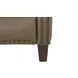 Melrose Cashmere Taupe Leather Push Thru The Arms Recliner with Nailhead Trim