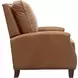 Melrose Shoreham Ponytail Leather Push Thru The Arms Recliner with Nailhead Trim