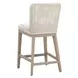 Woven Outdoor Shell Performance Fabric Upholstered Mesh Counter Height Stool