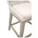 Woven Outdoor Shell Performance Fabric Upholstered Mesh Counter Height Stool