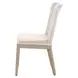 Woven Outdoor Shell Performance Fabric Upholstered Mesh Dining Chair Set of 2
