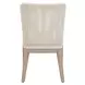 Woven Outdoor Shell Performance Fabric Upholstered Mesh Dining Chair Set of 2