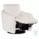Bonnie White Faux Fur Swivel Chair with Power Footrest