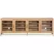 Lindon Belgian Wheat and Burnished Brass 84" TV Stand