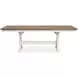 Crownfall Whisper White and Cerused Nutmeg 92" Extendable Rectangular Dining Table