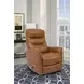 Gemini Butterscotch Manual Swivel Glider Recliner