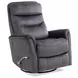 Gemini Capri Charcoal Swivel Glider Recliner