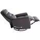 Gemini Capri Charcoal Swivel Glider Recliner