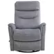 Gemini Capri Silver Swivel Glider Recliner