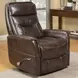 Gemini Truffle Performance Fabric Swivel Glider Recliner