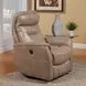 Gemini Linen Anywhere Performance Fabric Swivel Power Recliner