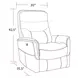Gemini Linen Anywhere Performance Fabric Swivel Power Recliner