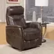 Gemini Truffle Performance Fabric Swivel Power Recliner