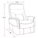 Gemini Softy Ivory Lift Power Recliner with Articulating Headrest
