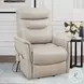 Twilight Softy Ivory Lift Power Recliner with Articulating Headrest