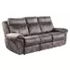 Nashville Gray Manual Reclining 88" Sofa with Drop-Down Console and USB Charging