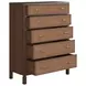 Verge Handcrafted Walnut and Cream Upholstered Panel Bedroom Set