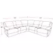 Gladiator Sky Performance Fabric 7 Piece Modular Power Reclining Sectional