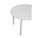 Naples White 42" Extendable Dining Table Set of 3