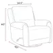 Gentry Ecru Mist Swivel Glider Recliner