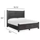 Foxrun Hollow Ravenwood Black California King Storage Panel Bed