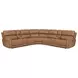 Hancock Apple Cider 7 Piece Zero Gravity Power Reclining Sectional with USB Charging