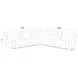 Hancock Bette Hazel 7 Piece Zero Gravity Power Reclining Sectional with USB Charging
