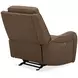 Hawthorne Butternut Leather Glider Power Recliner with USB Charging