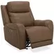 Hawthorne Butternut Leather Glider Power Recliner with USB Charging