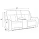 Haywood Butternut 79" Power Reclining Console Loveseat With Power Headrest