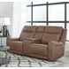 Haywood Butternut 79" Power Reclining Console Loveseat With Power Headrest