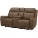 Haywood Butternut 79" Power Reclining Console Loveseat With Power Headrest