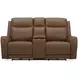Haywood Butternut 79" Power Reclining Console Loveseat With Power Headrest