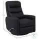 Achilles Black Swivel Glider Recliner with Articulating Headrest