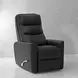 Hercules Black Swivel Glider Recliner with Articulating Headrest