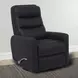 Hercules Black Swivel Glider Recliner with Articulating Headrest