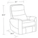 Hercules Haze Swivel Glider Recliner with Articulating Headrest