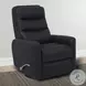 Achilles Black Swivel Glider Recliner with Articulating Headrest