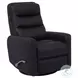 Achilles Black Swivel Glider Recliner with Articulating Headrest