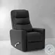 Achilles Black Swivel Glider Recliner with Articulating Headrest