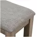 Harrisburg Gray Upholstered Dining Bench
