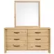 Laramie Honey Wheat 6 Drawer Dresser