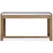 Foxrun Hollow Sierra Brown and White 60" Marble Top Writing Desk