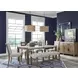 Plum Creek Gray Upholstered Dining Bench