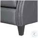 Hollis Echo Grey Leather Recliner
