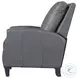 Hollis Echo Grey Leather Power Recliner