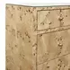 Michelle Matte Burl Wood 4 Drawer Soft Close Accent Chest With Glass Top