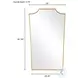 Demaris Antique Gold Leaf Mirror
