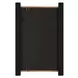 Langston Matte Black and Gold Rectangular Wall Mirror